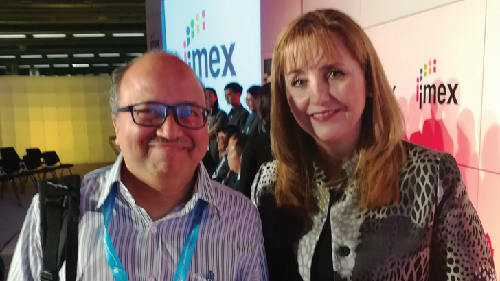 With Ms. Gloria Guevara Manzo, President & CEO World Travel & Tourism Council at IMEX Frankfurt