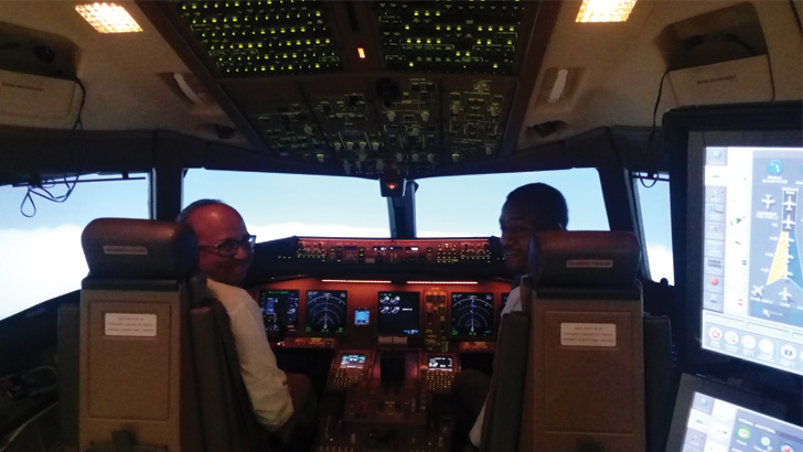 Experiencing Ethiopian Airlines Flight Simulator